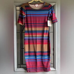LulaRoe Julia striped Dress